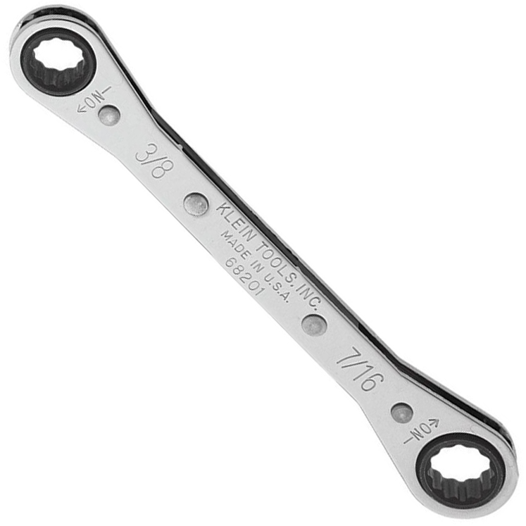 Klein Tools Lineman's Ratcheting Multi Size Box Wrench from GME Supply
